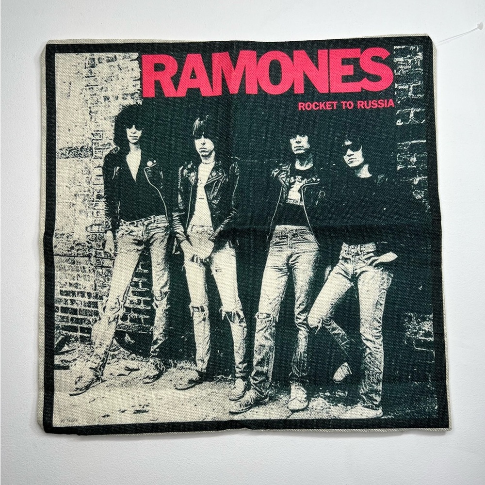 🆕 NWOT Ramones Rocket to Russia Pillow Case Cover Rock Band Music Rockaway Beach